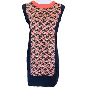 The Webster Miami Dress Womens Size 6 Sleeveless Blue Orange Zipper Back